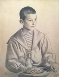 Dmitrij Dmitrijevics Sosztakovics (1906-75) portréja gyermekként, 1919
